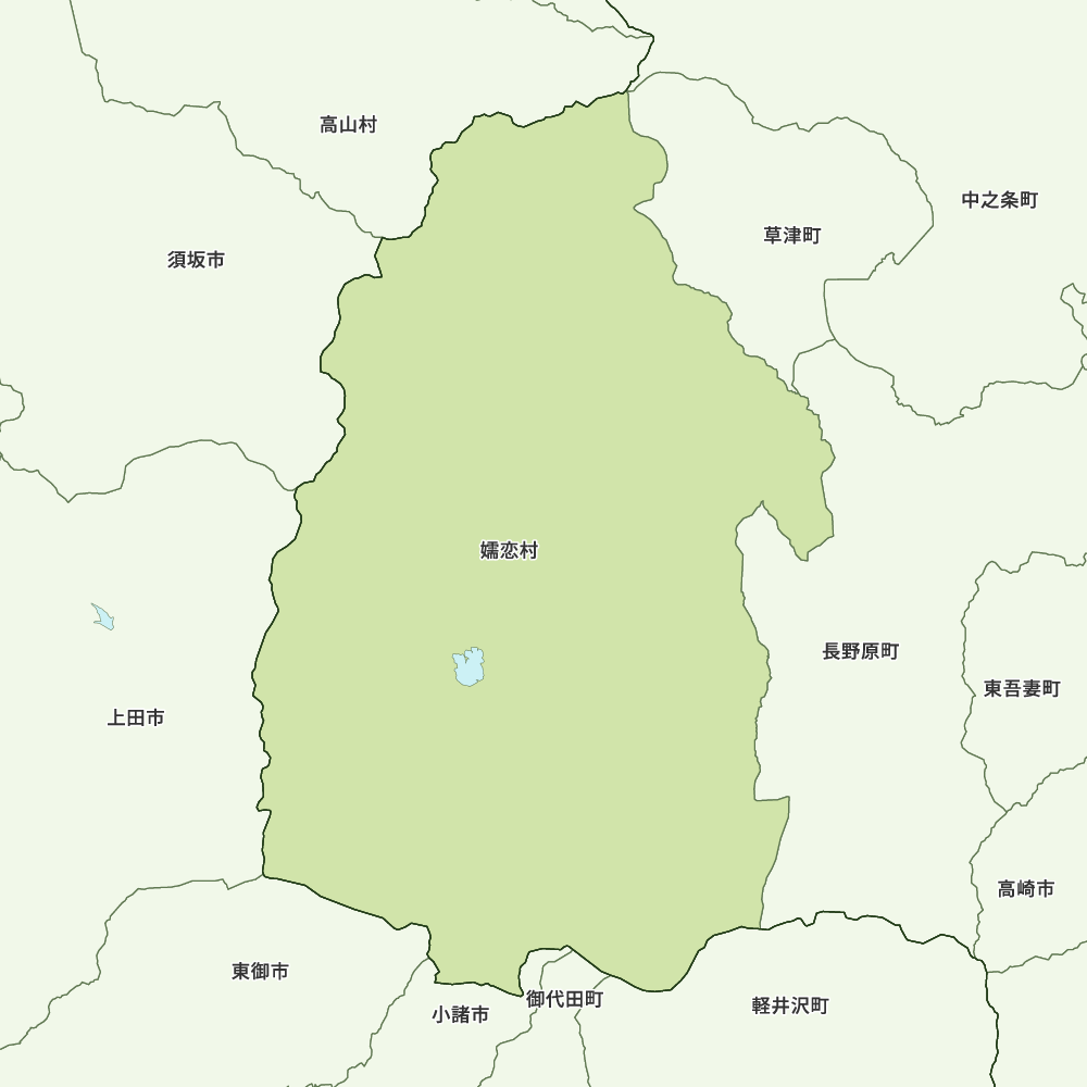 嬬恋村のGoogleMap