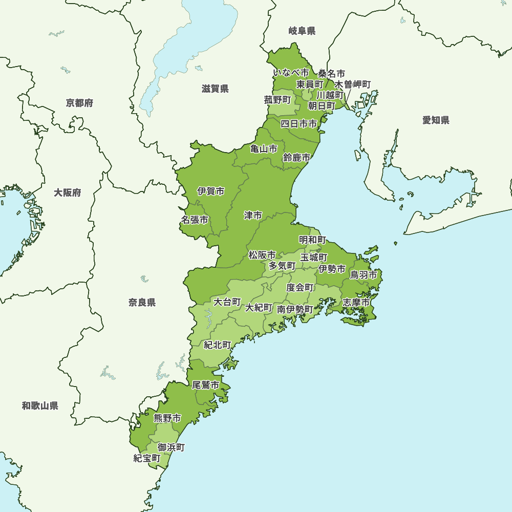 三重県のGoogleMap