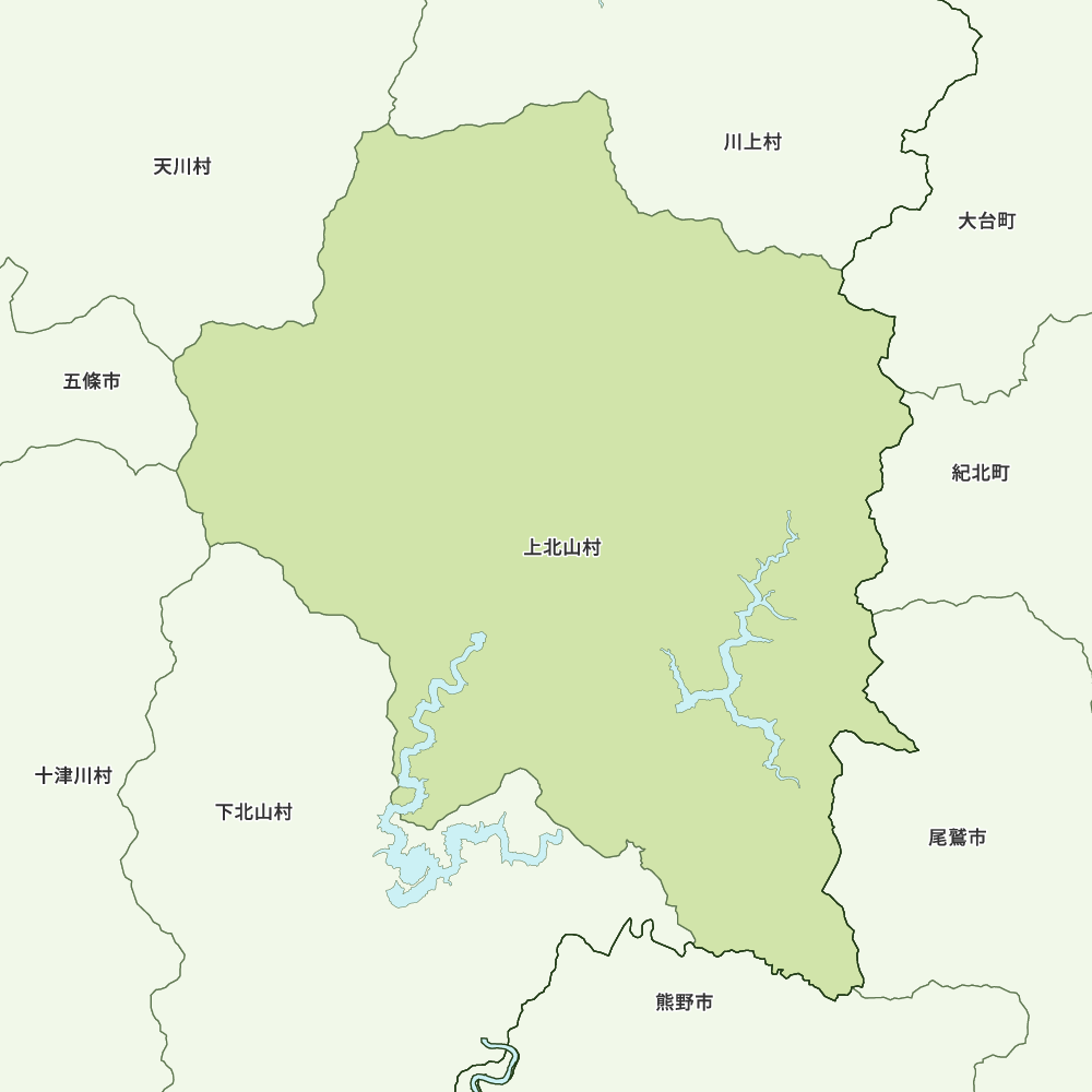 上北山村のGoogleMap