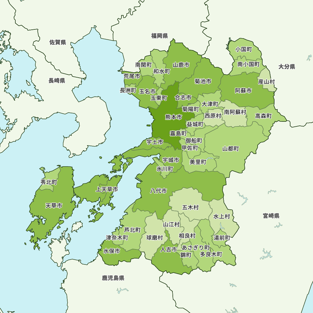 熊本県のGoogleMap