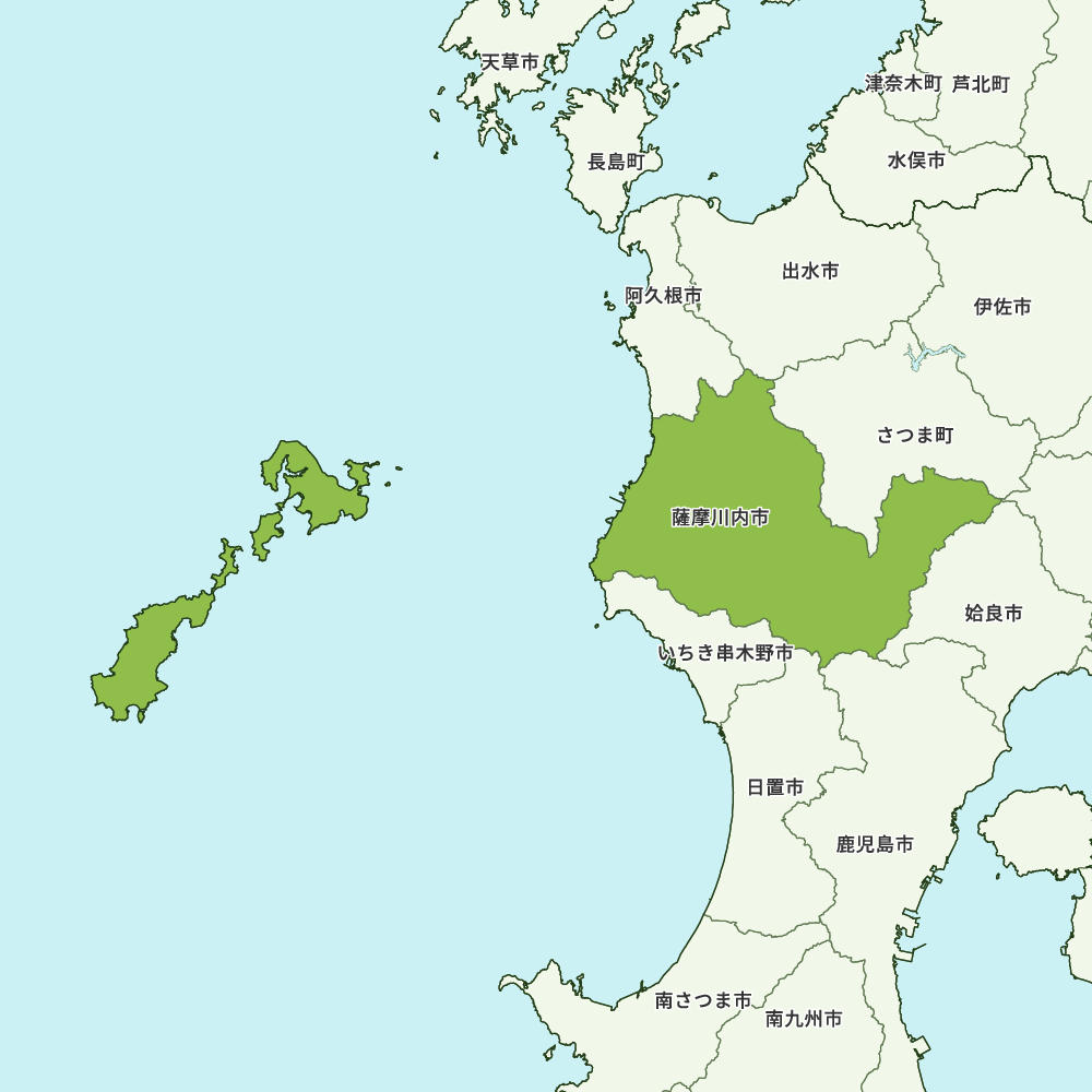 薩摩川内市のGoogleMap